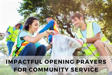 25 Impactful Opening Prayers for Community Service.
